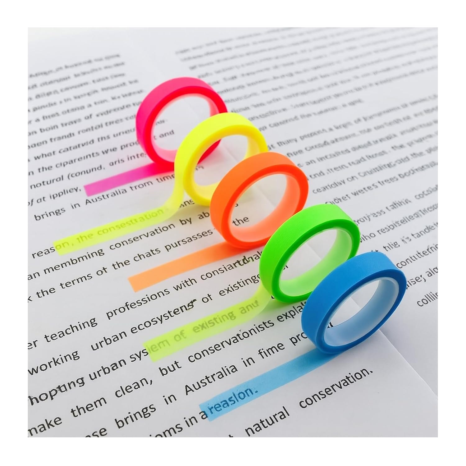 Removable Highlighter Tape